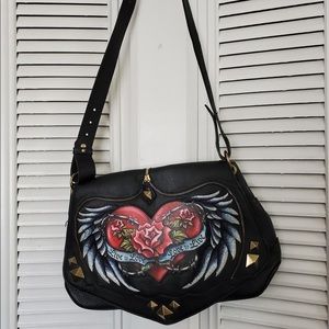 Isabella Fiore Limited Edition Jenni live to love leather shoulder bag